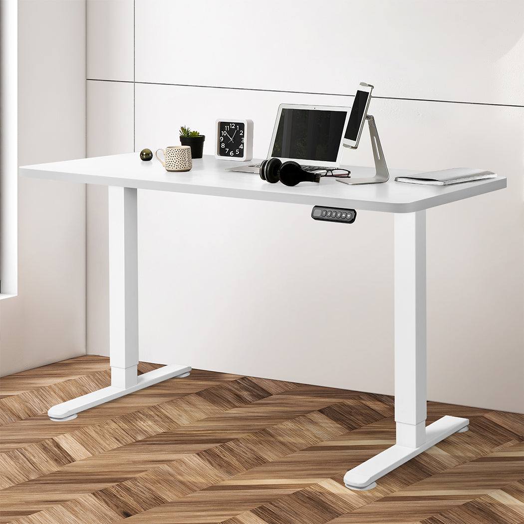 Levede Motorised Standing Desk Adjustable 120cm White 800x 1.5MM-1910112991592976390