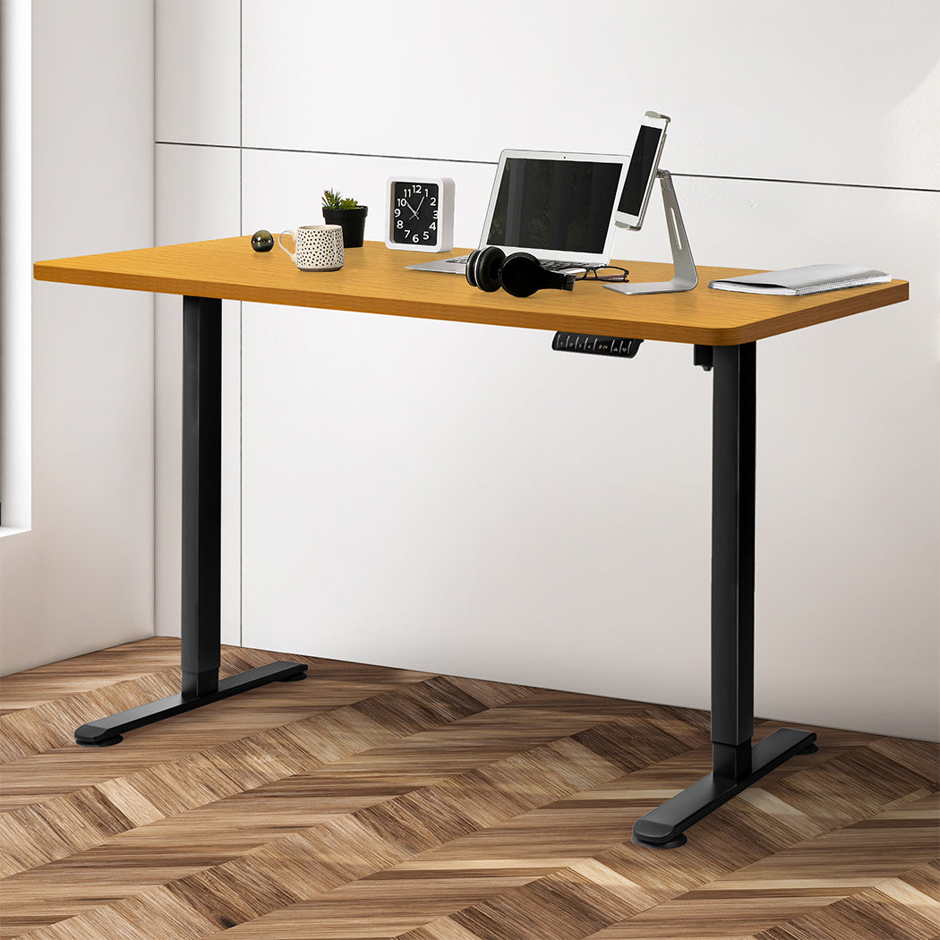 Levede Motorised Standing Desk Adjustable 140cm Natural 1000x 1MM-1954803020944510982