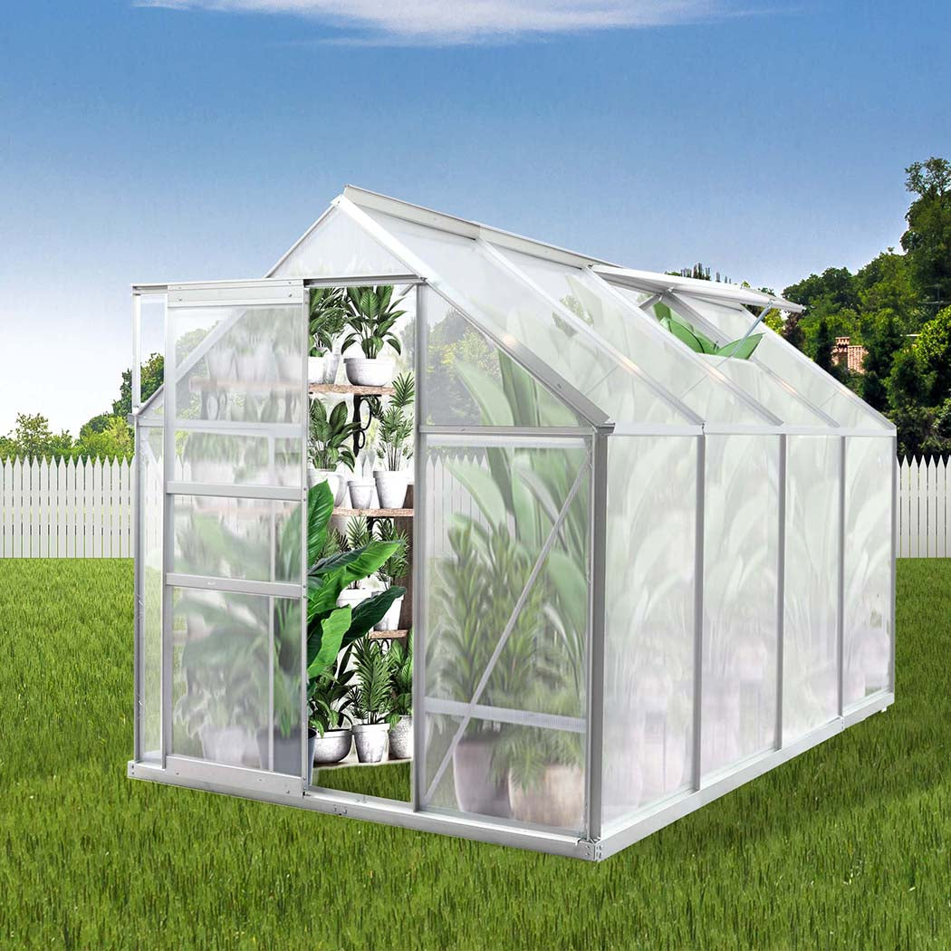 Lambu Greenhouse Aluminium Walk In Green-1910112313176887302