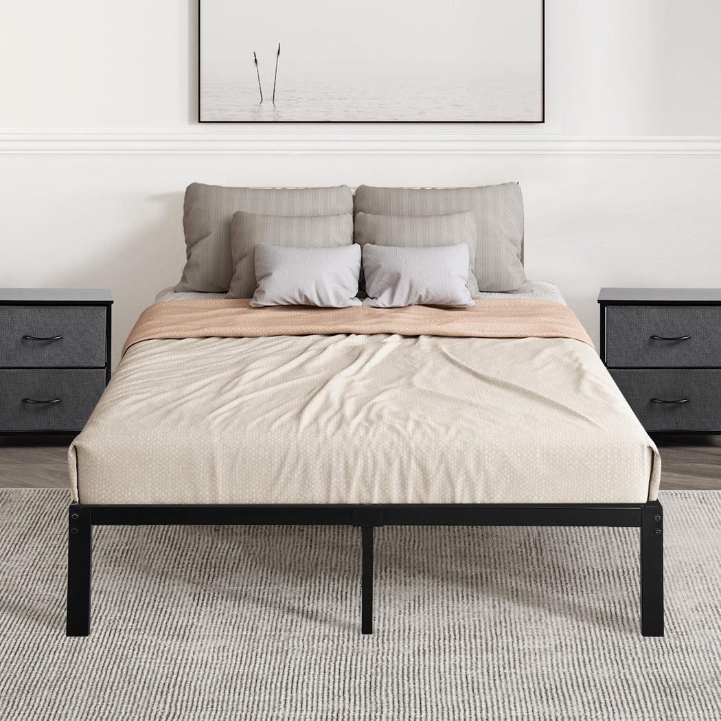 Levede Metal Bed Frame Heavy Duty Storage Space-1954802377878016006