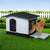 PaWz Dog Kennel Outdoor Indoor Plastic L Grey-1954802530852671494