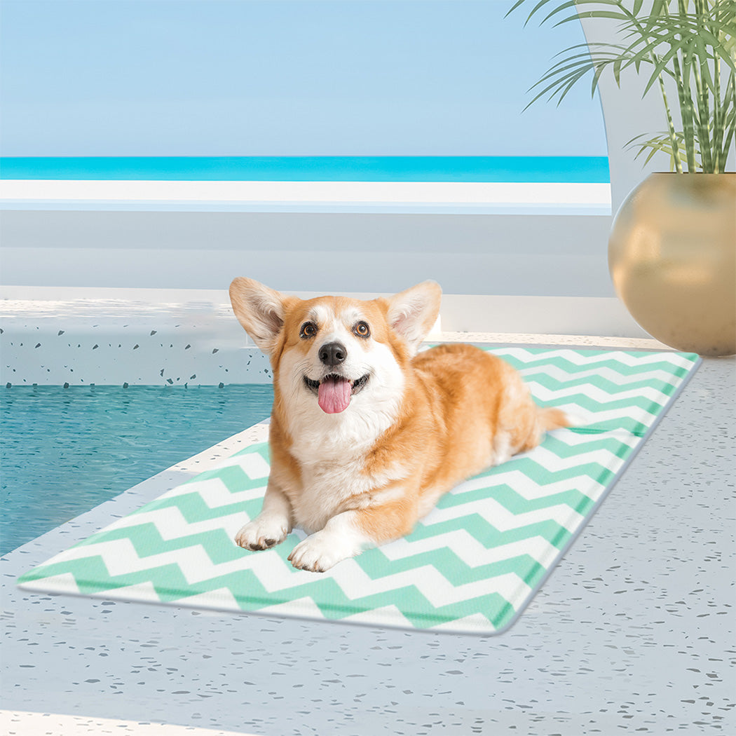 Pawz Pet Cooling Mat M Green-1954802430923378694