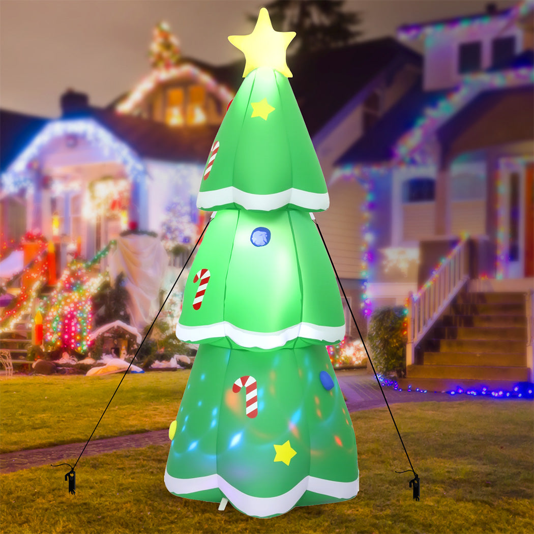 Santaco Inflatable 1.5M Christmas Tree Flashing Light-1973194174165553158