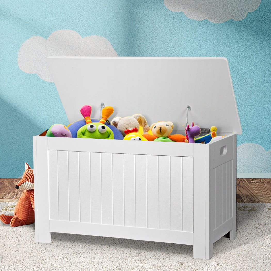 Levede Kids Toy Box Storage Chest Cabinet White-1954802614306738182