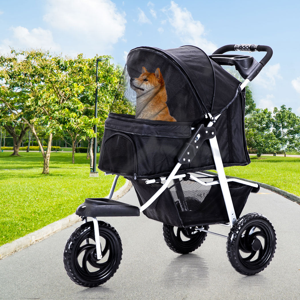 PaWz Pet Stroller Pram Dog Carrier Trailer-1954802607453245446