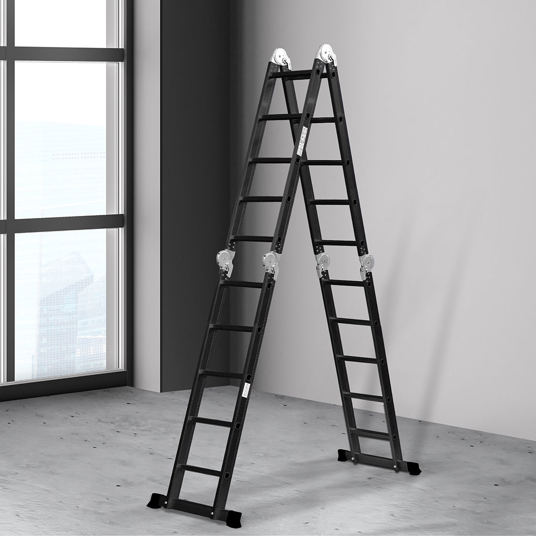 Traderight Multi Purpose Ladder Aluminium 5.7Meter-1954802732405755910