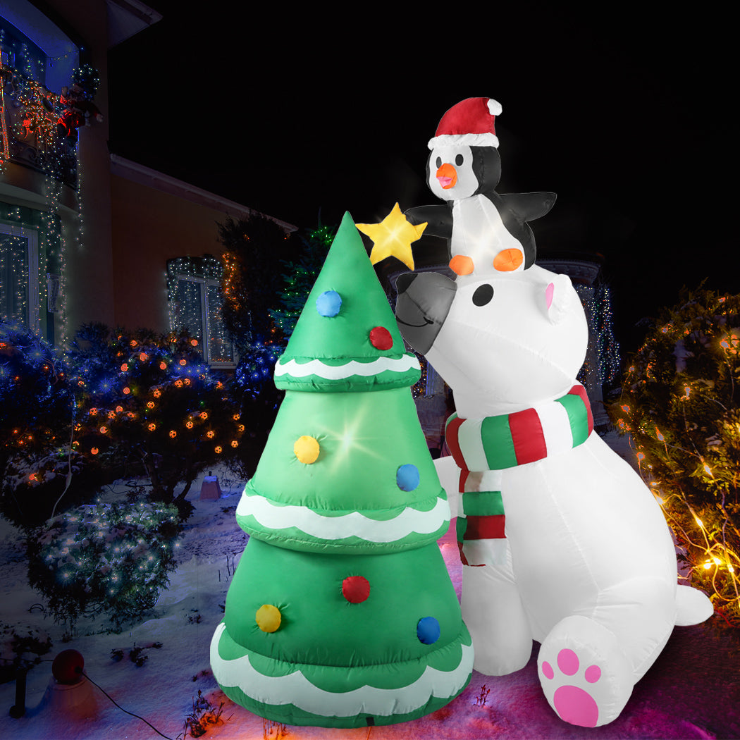 Santaco Inflatable Christmas Decor Polar-1963748914435854342