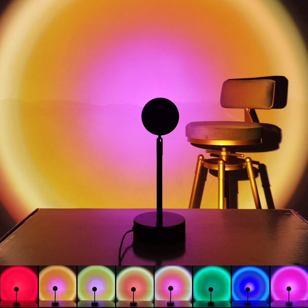 EMITTO Rainbow Sunset Projection Lamp MULTI-1919892862183542791