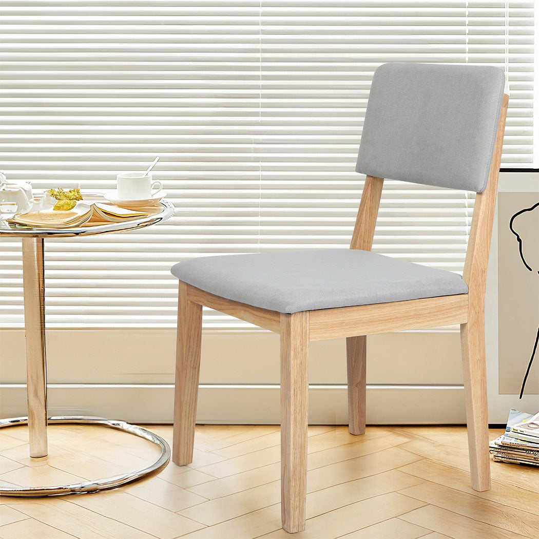 Levede Dining Chairs 6 Upholstered Kitchen Chair-1973193570844282886