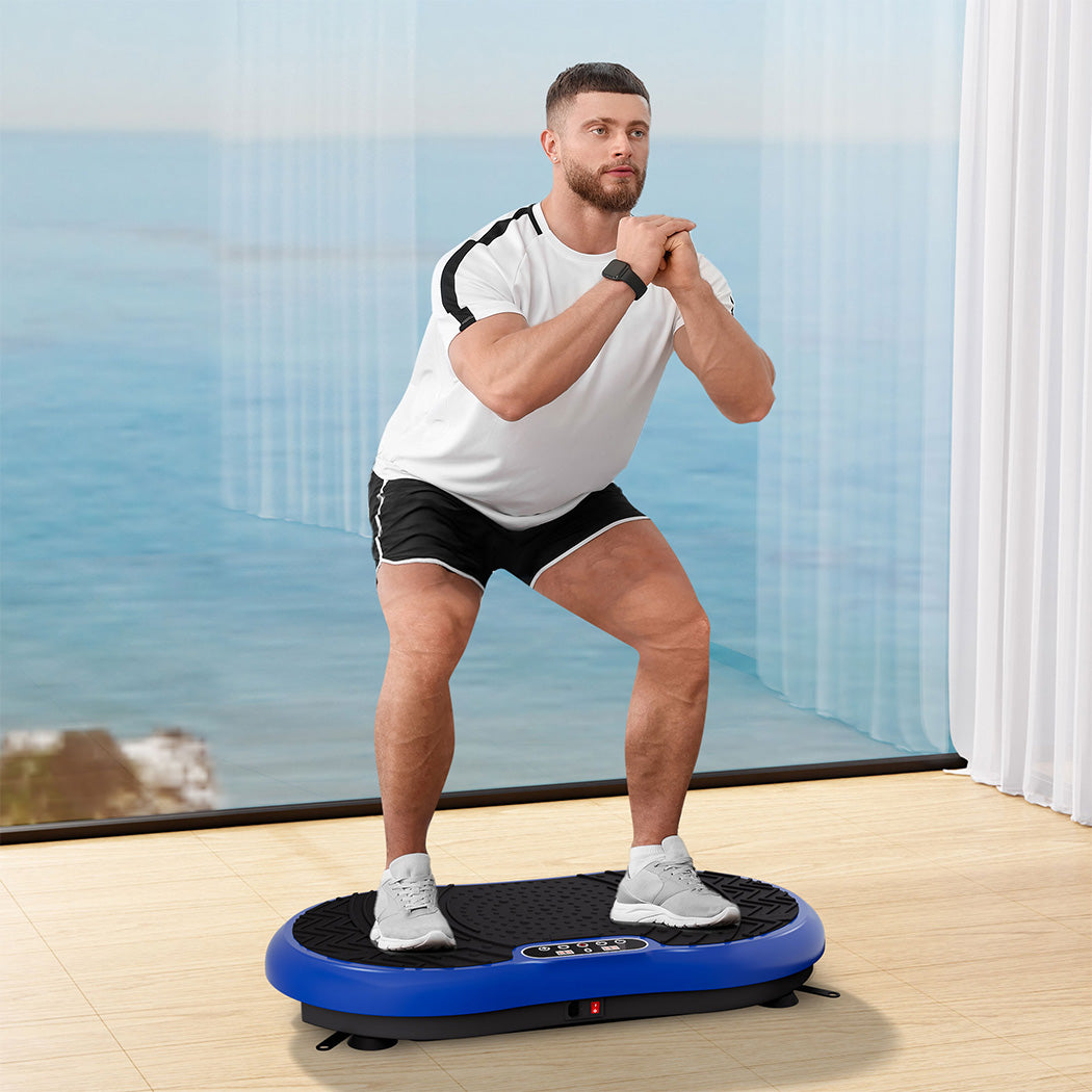 Centra Vibration Plate Train Exercise Machine Blue-1973193544604717062