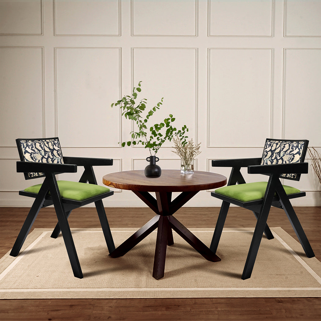Levede 2X Dining Chair Retro Backrest Chair-1954802451114758150