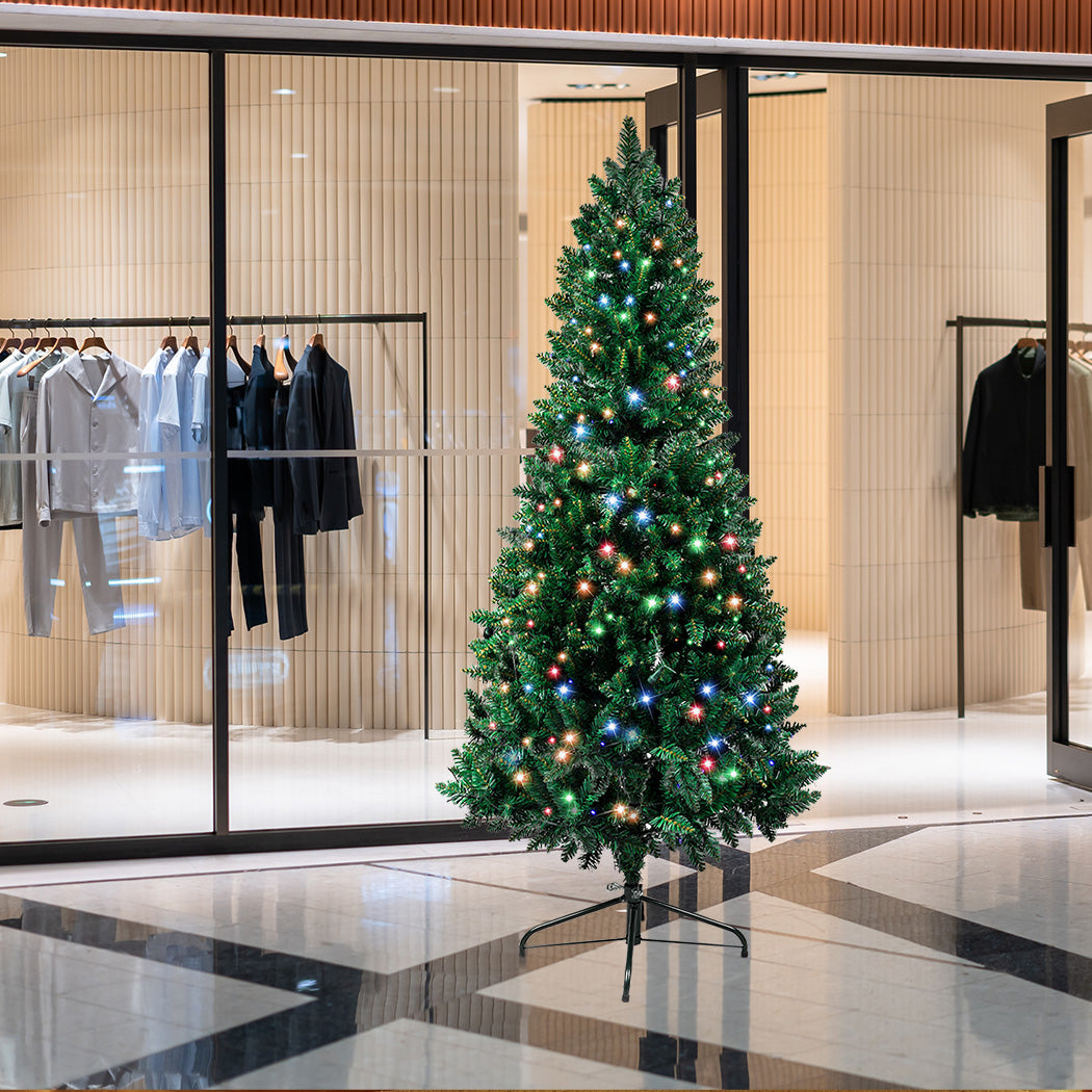 SANTACO Prelit Slim Pencil Christmas Tree 2.1M-1954802397318615046