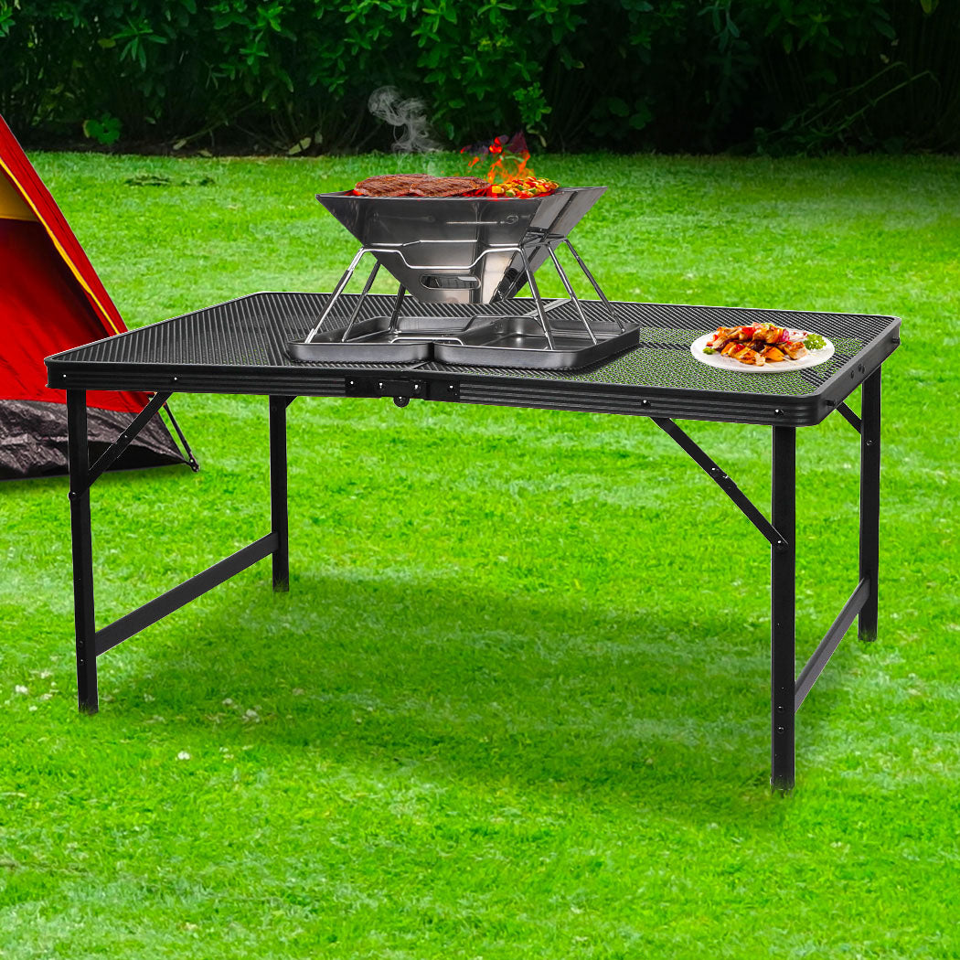 Levede Grill Table BBQ Camping Tables Large-1910112807316230150