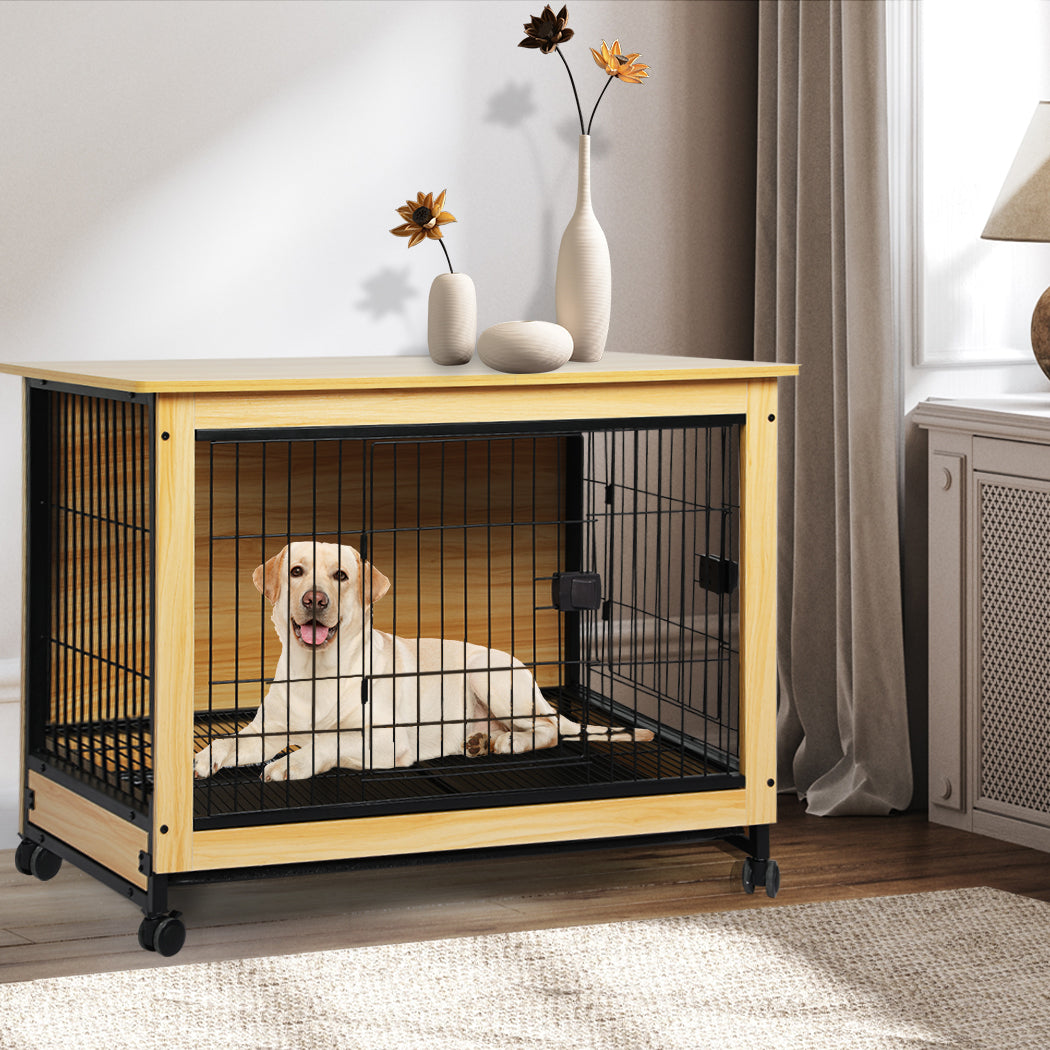 PaWz Wooden Wire Dog Kennel Side End XL X-Large-1954802558774153222