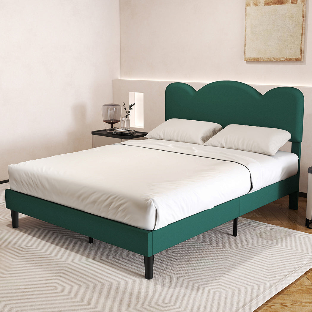 Levede Queen Bed  Frame Adjustable Headboard Mattress-1973194181094543366