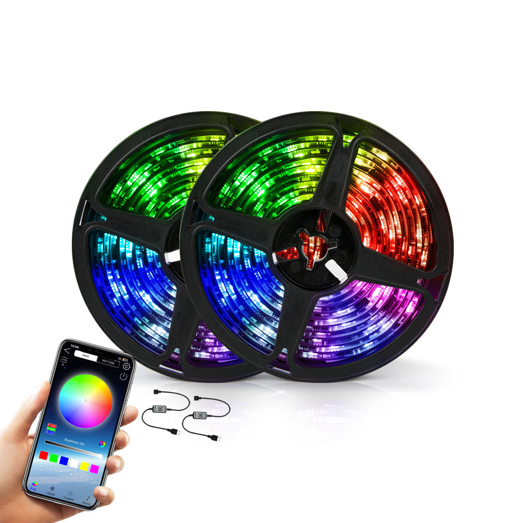 USB LED Strip Lights 10M RGB 5050 Wifi-1919892863743823878