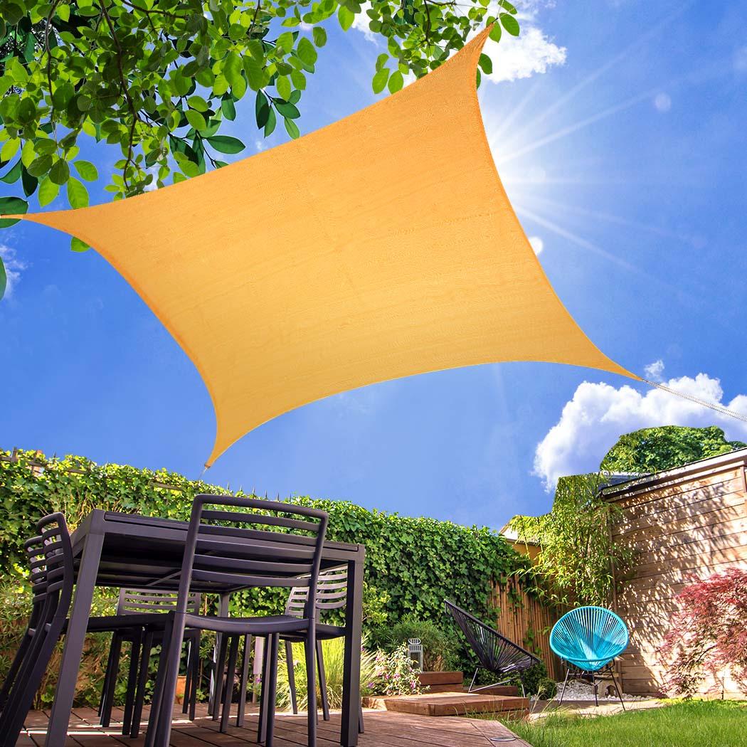 Mountview Sun Shade Sail Cloth Canopy Beige-1910112908491231238