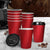 100 Pcs 16oz Disposable Takeaway Coffee Red-1910113172828852230