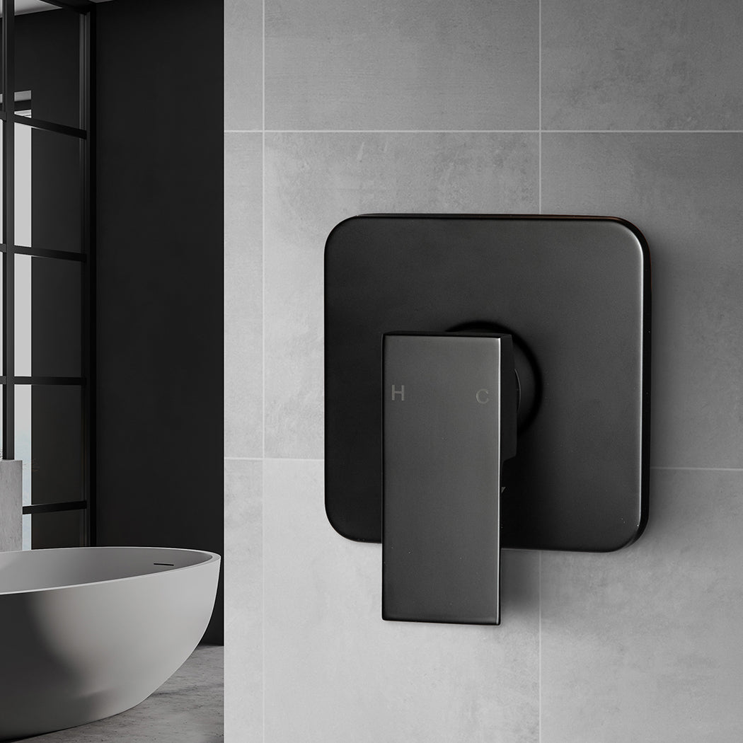 Dutxa Bathroom Shower Mixer Tap Brass Black-1954802751879909382