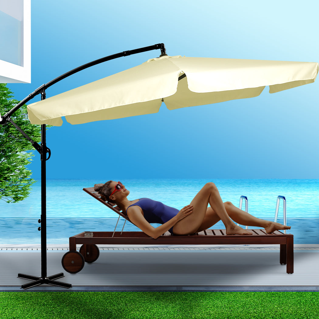 Mountview 3M Outdoor Umbrella Beach Beige Without Base-1954802876933083142