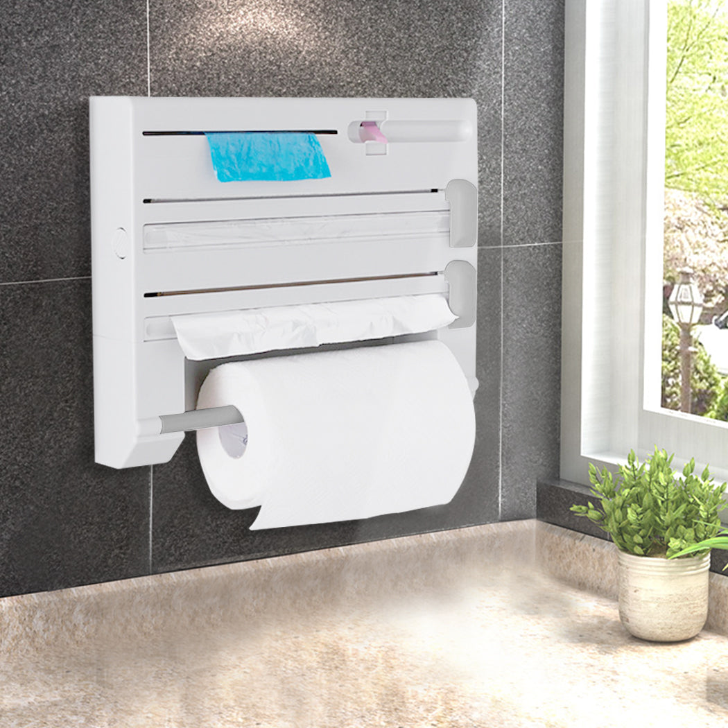 6in1 Wall Mounted Kitchen Rack Towel-1954802721844498438