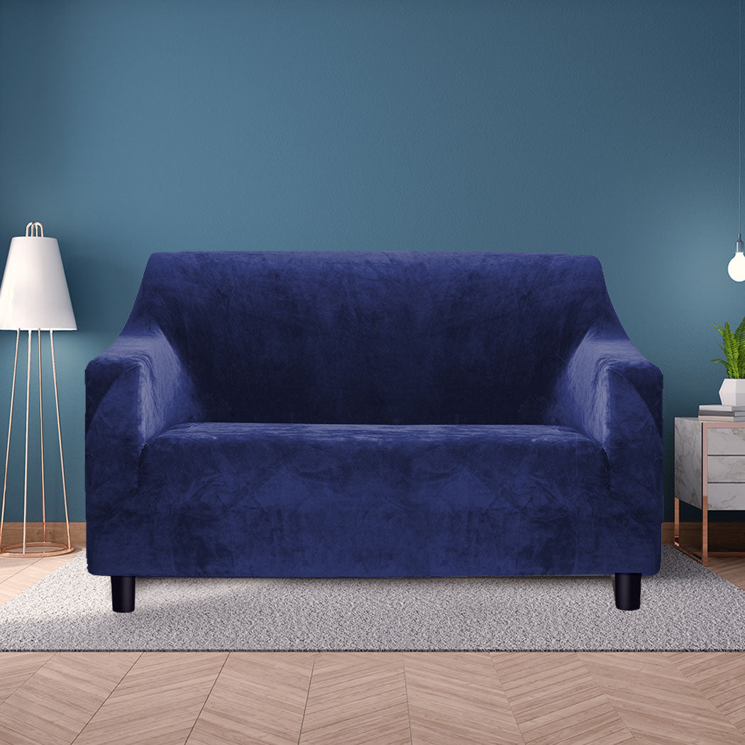 Marlow Sofa Covers 2 Seater High Stretch Navy-1954802700965253126