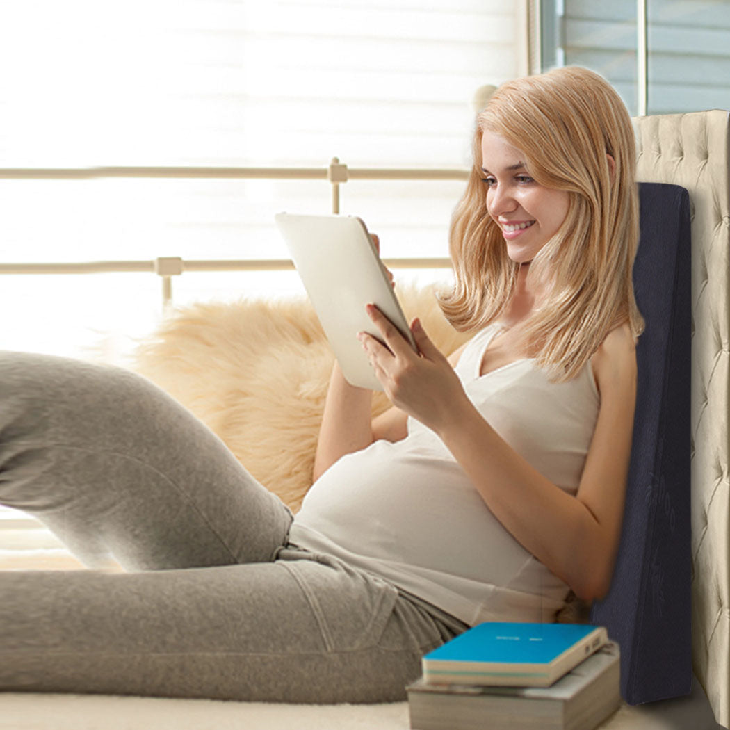 2x Cool Gel Memory Foam Bed Wedge Pillow-1954802412501995528