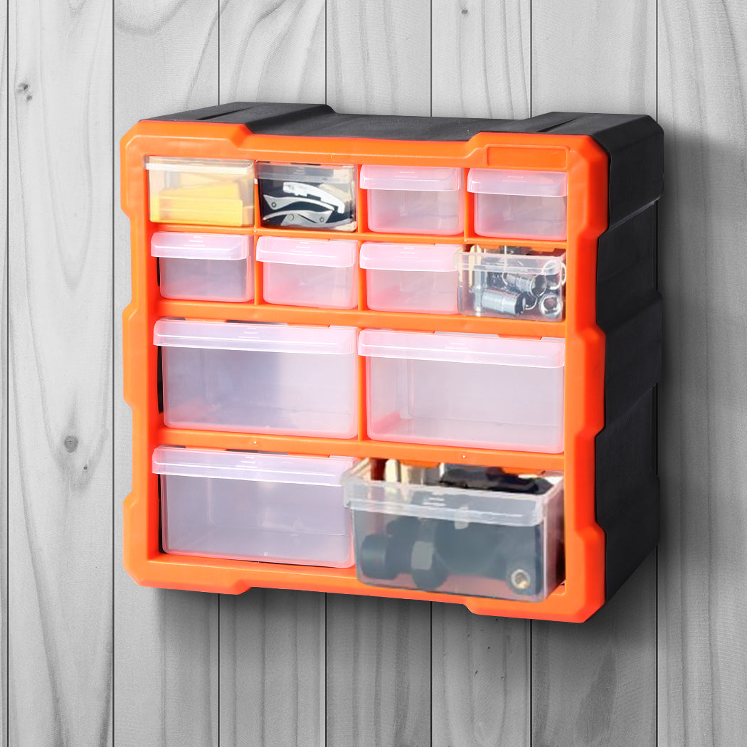 Traderight Tool Storage Cabinet Organiser 12 Drawers-1910113100187701255