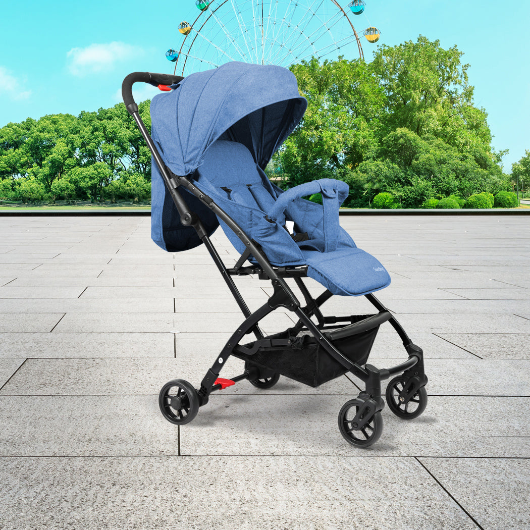 BoPeep Baby Stroller Kids Pram Push Blue-1919892903593906183