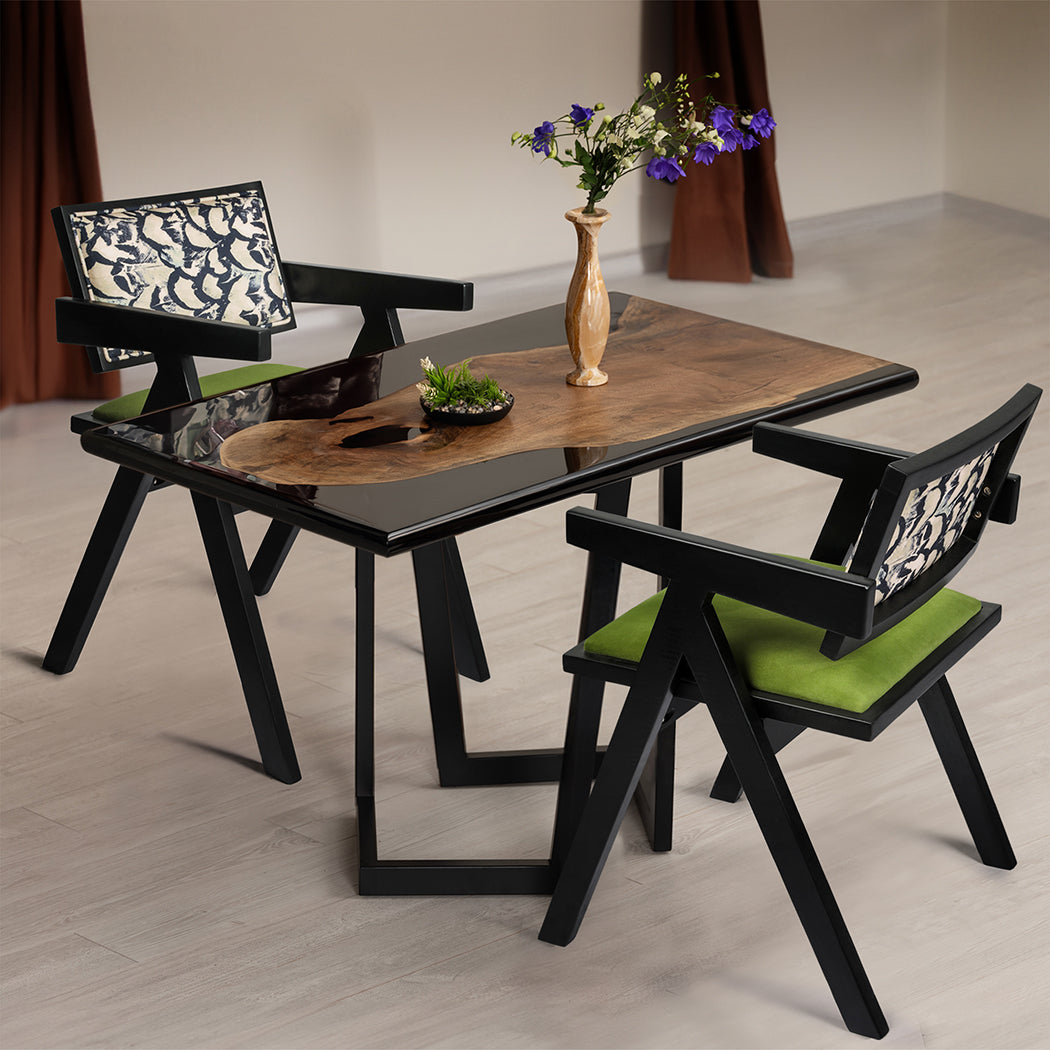 Levede 1X Dining Chair Retro Backrest Chair-1954802450913431559