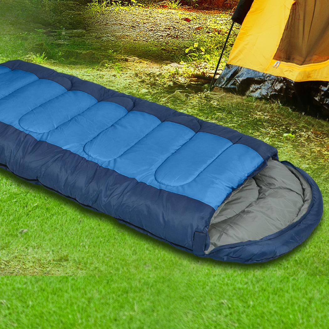 Mountview Sleeping Bag Outdoor Camping Blue-1954802649845075975