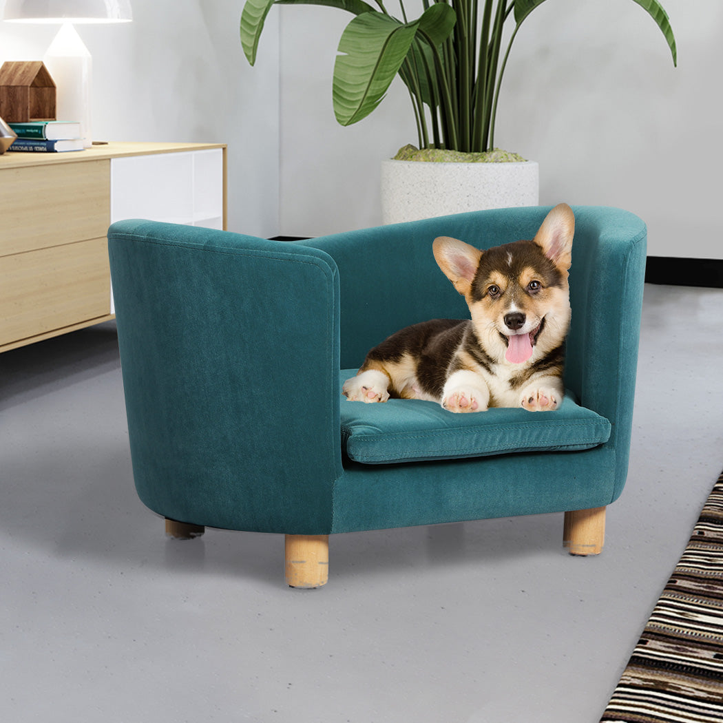 PaWz Pet Sofa Bed Dog Warm Soft Lounge Blue-1954802531834138631