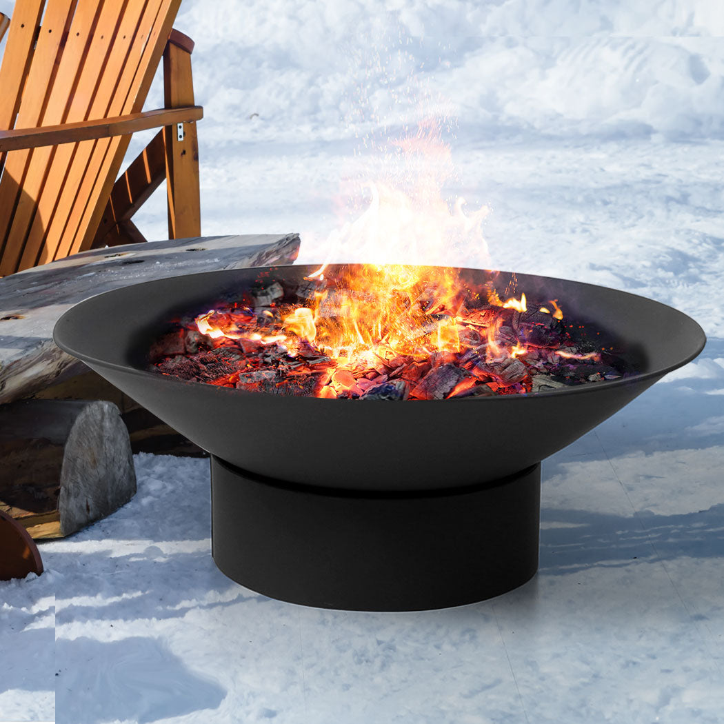 Moyasu 2IN1 Fire Pit Bowl Fireplace Black-1954802506823503879
