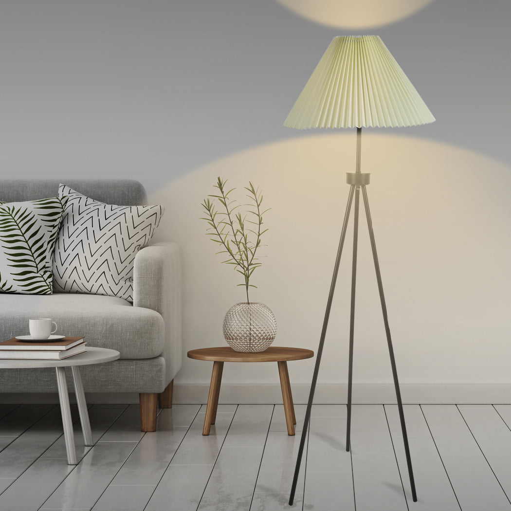 EMITTO Modern Tripod Floor Lamp Linen Beige-1910112853256441863