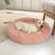 PaWz Pet Bed Cat Dog Donut Nest Calming M Pink Medium-1954802760847331335