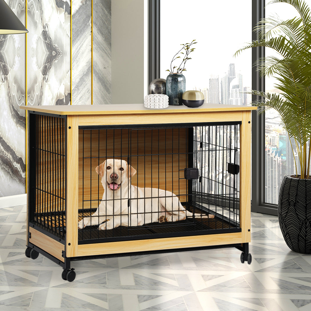PaWz Wooden Wire Dog Kennel Side End XL X-Large-1954802558774153223