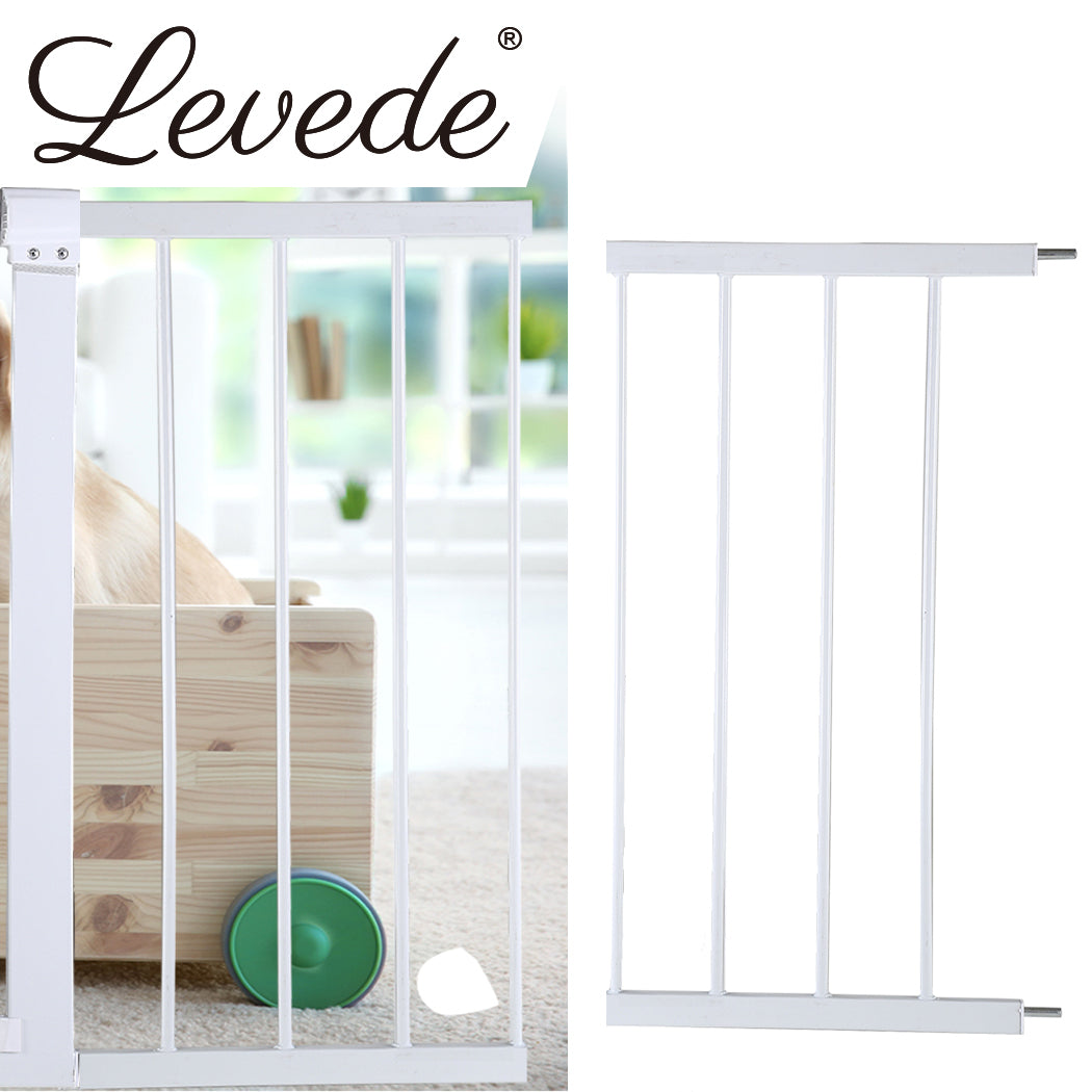 Levede Baby Safety Gate Adjustable Pet White 30cm Extension-1910113187894792199