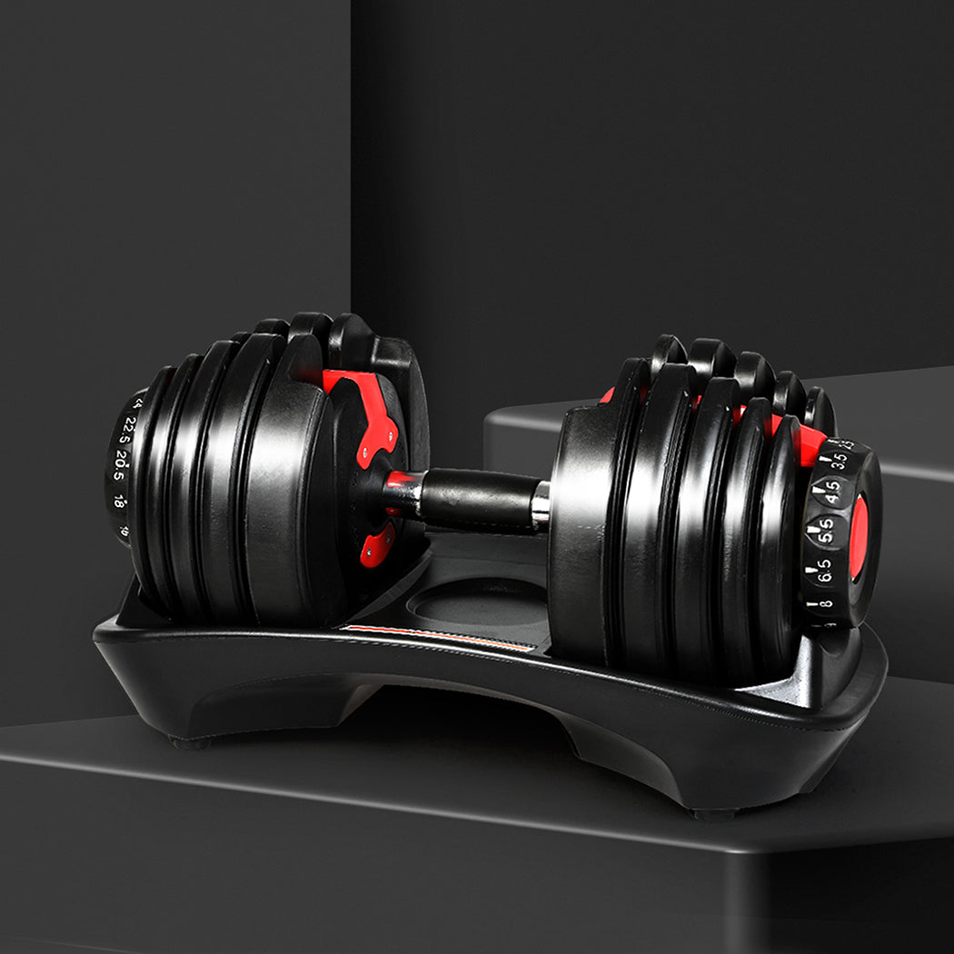 Centra 24kg Adjustable Dumbbell Set Home Gym-1910112186529878022