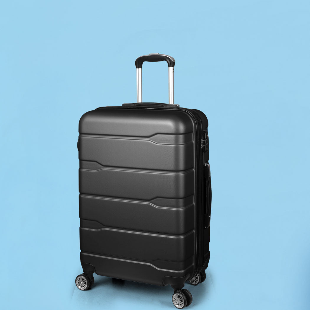 Slimbridge 24" Inch Expandable Luggage Black 24 inch-1954802818728726535