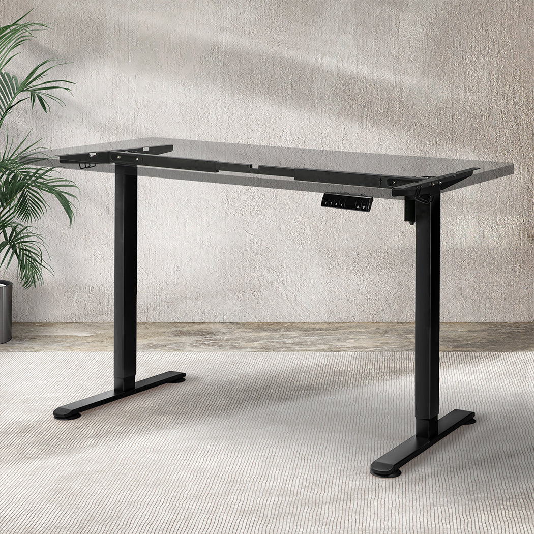 Levede Motorised Standing Desk Frame Black Single Motor-1954803014682415111