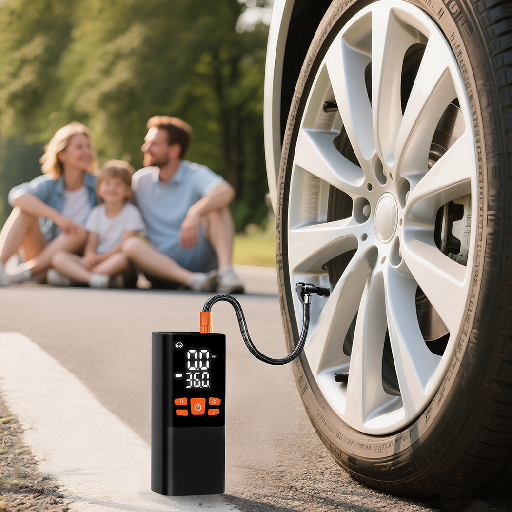 Traderight 150PSI 6000mAh Cordless Tire Inflator Dual Power-1973194187138535427