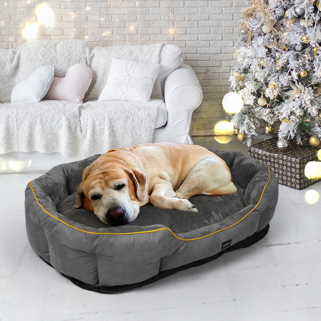 PaWz Electric Pet Heater Bed Heated XL Grey X-Large-1910112463777566727
