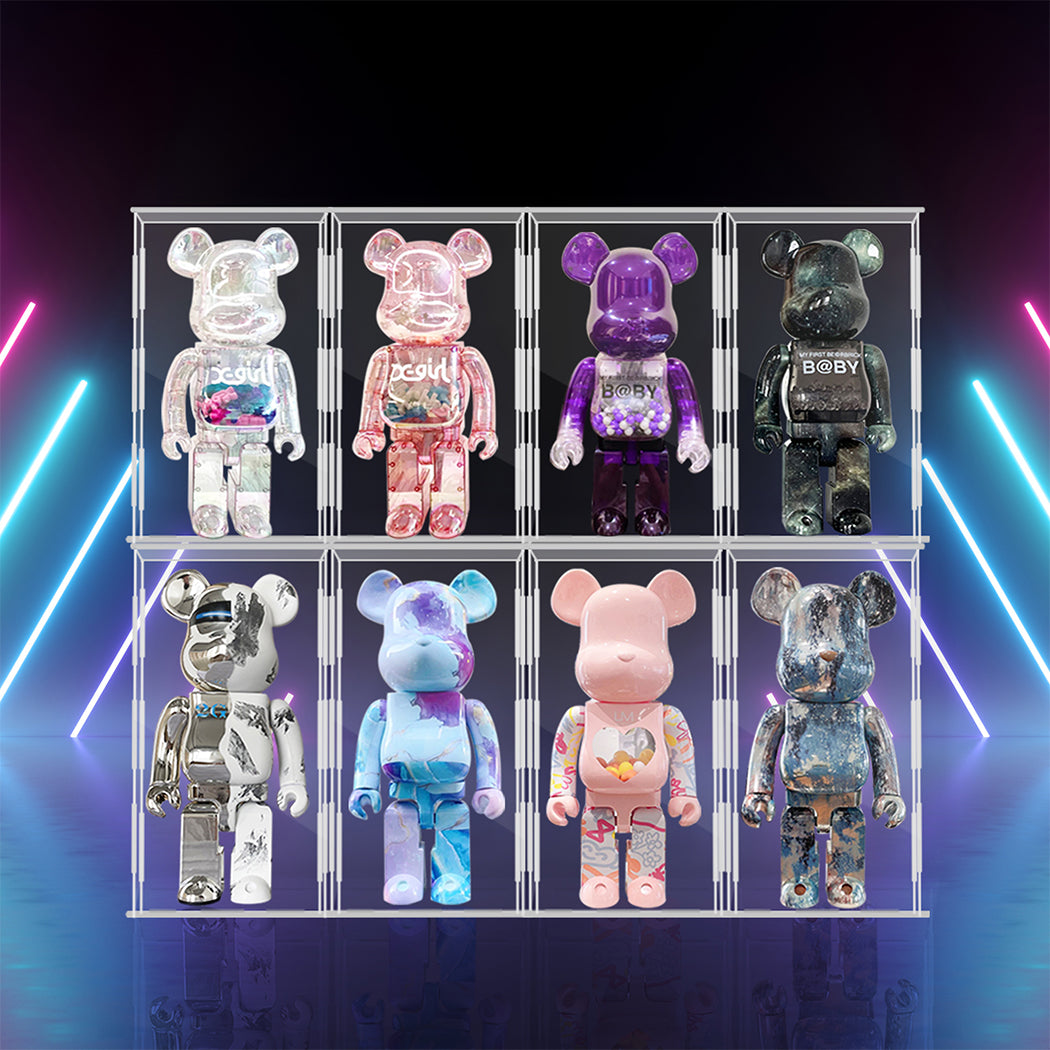Bearbrick Display Case 400% Acrylic Clear-1910113314474692615