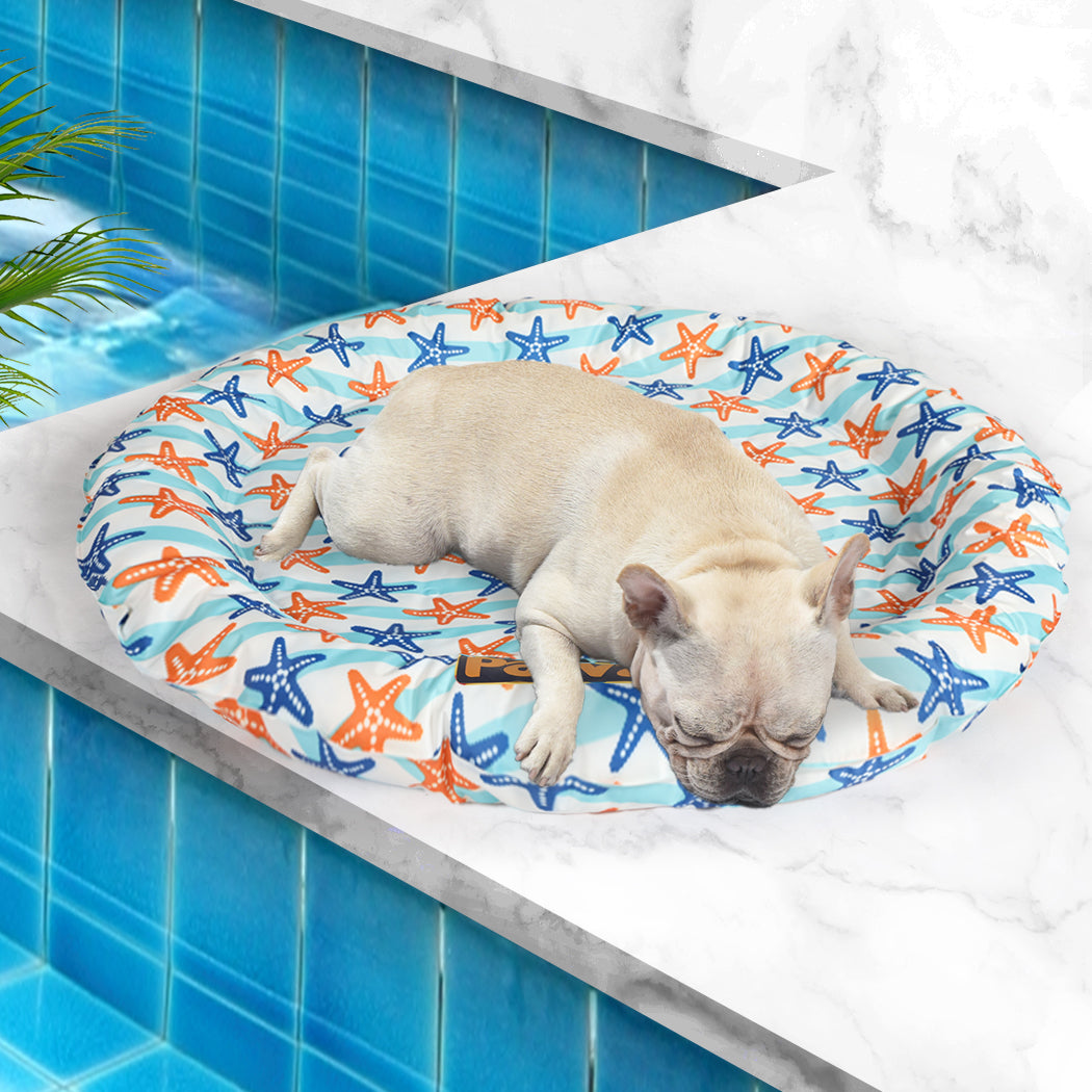PaWz Pet Cool Gel Mat Cat Bed Dog Bolster L Large-1954802534770151431