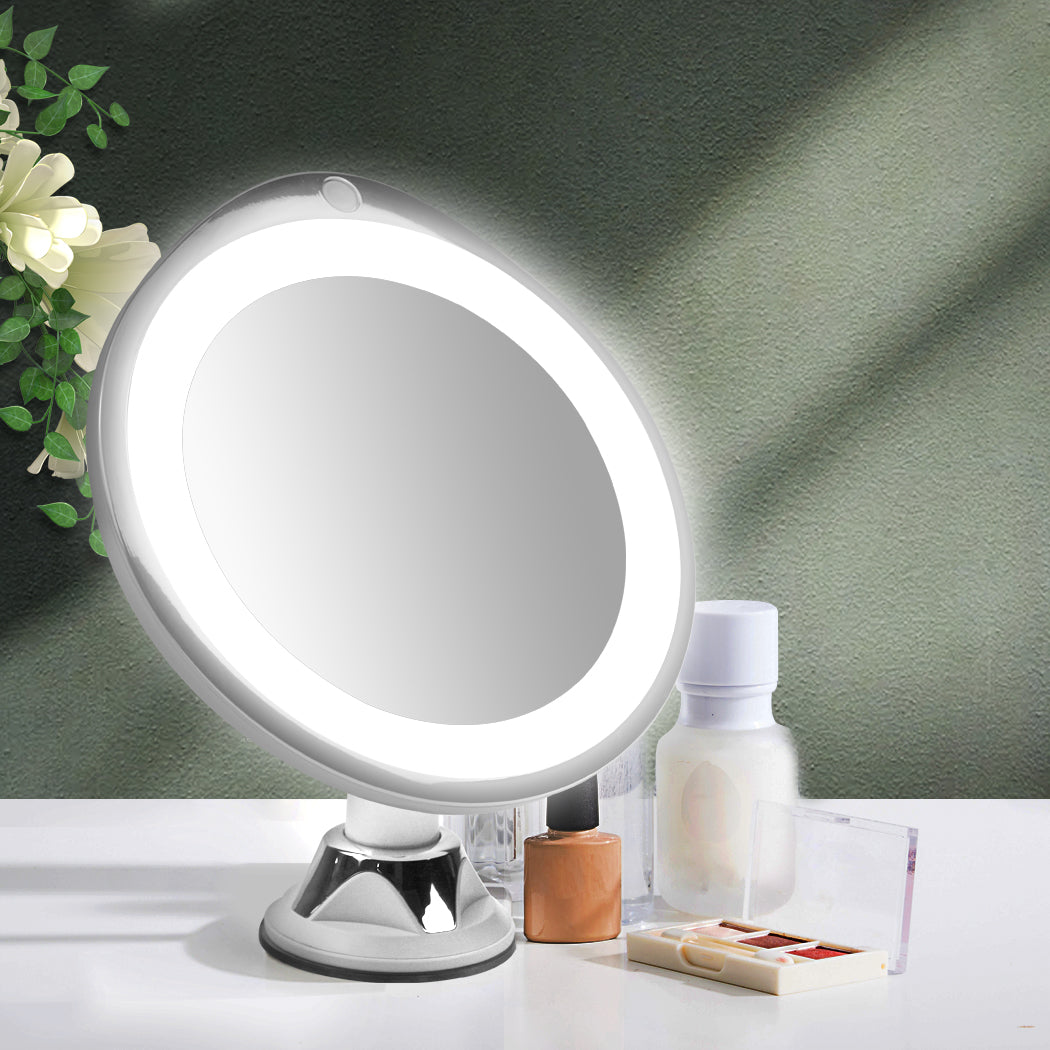 10x Magnifying Makeup LED Mirror 360 Dgree-1954802498036436999