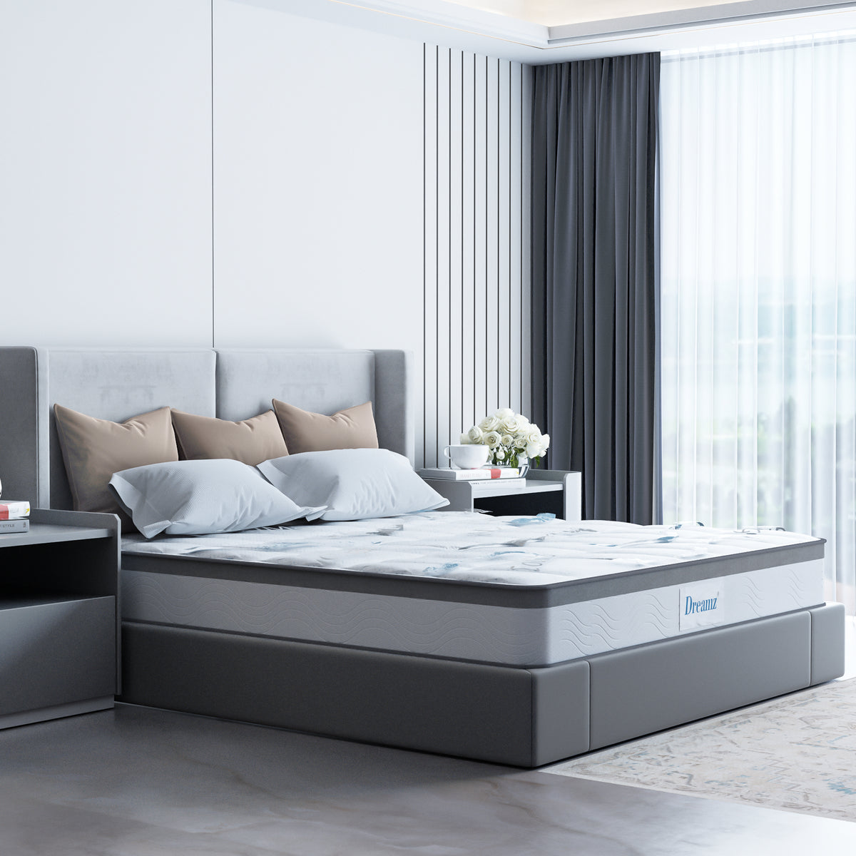 Dreamz Spring Mattress Bed Pocket Tight King Single-1954802849590415367