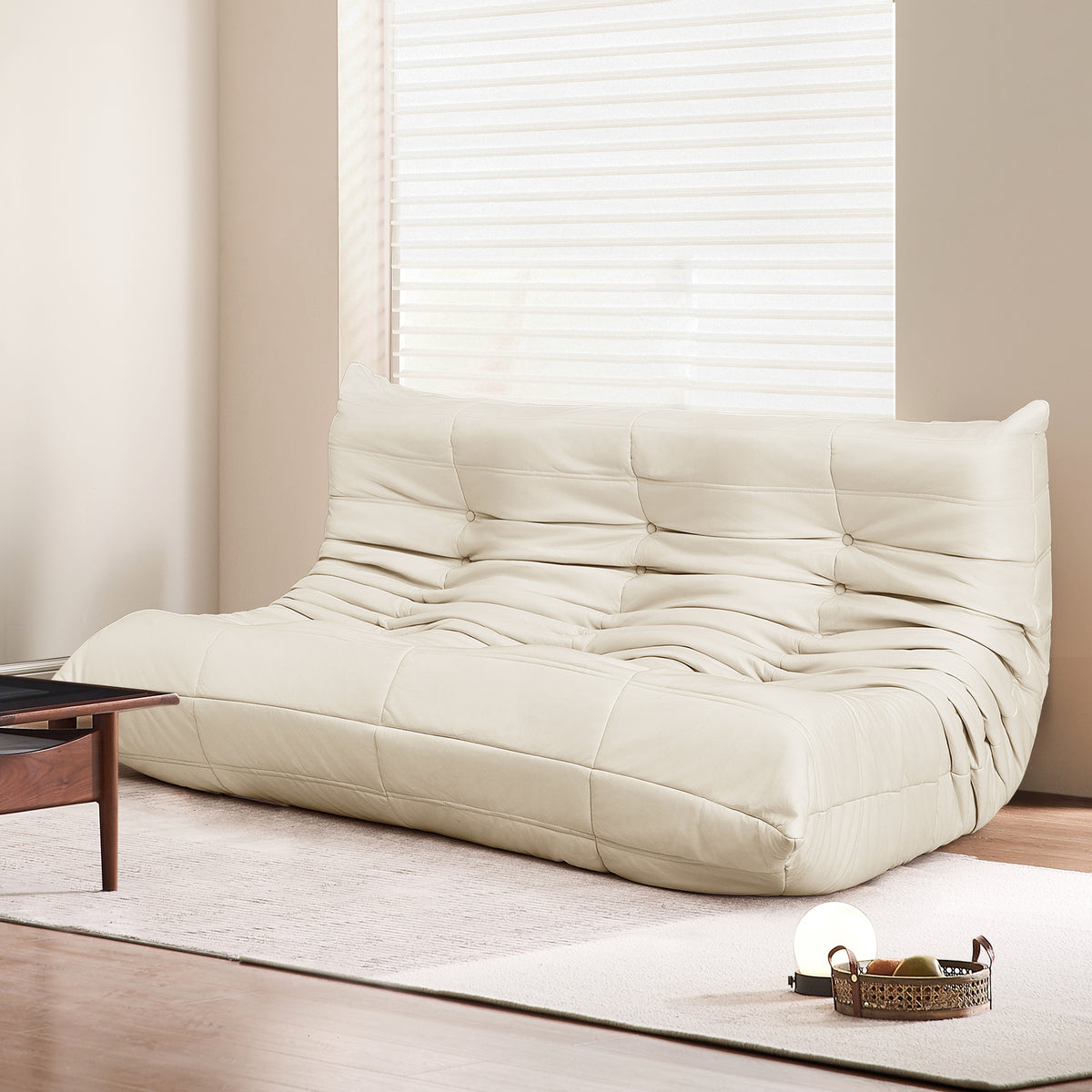 Levede 3 Seaters Floor Sofa Caterpillar Lounge-1954802350560514055