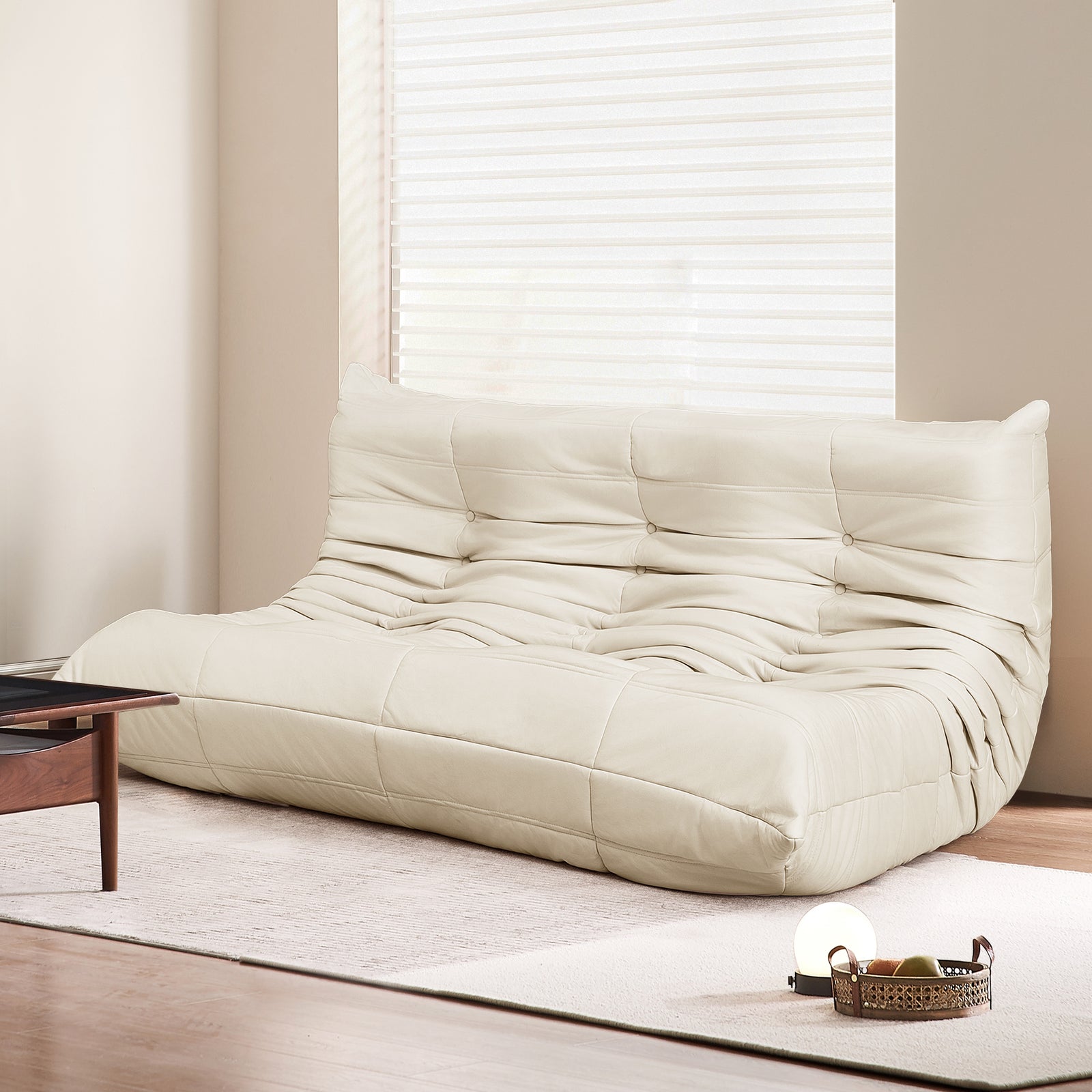 Levede 3 Seaters Floor Sofa Caterpillar Lounge-1954802350560514055