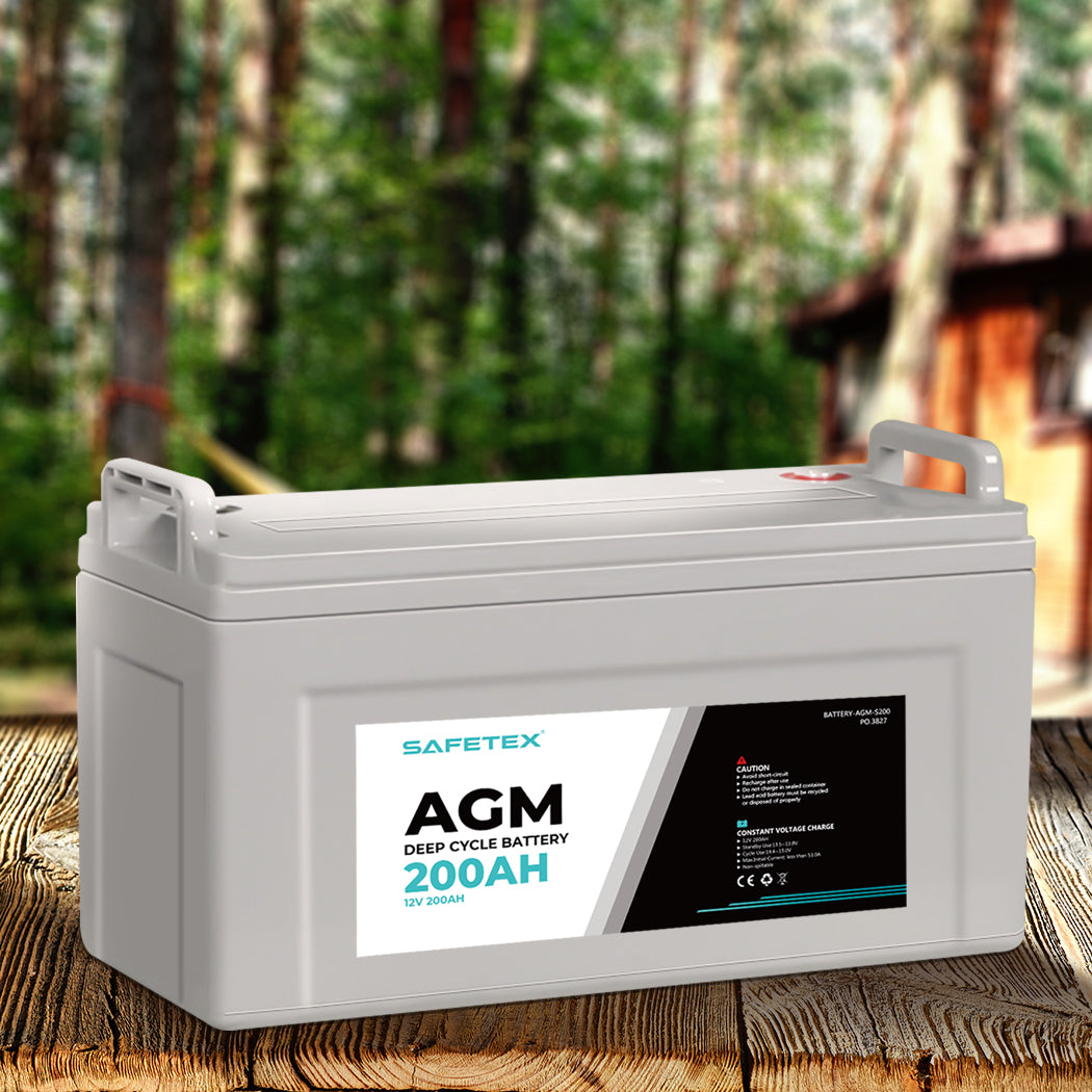 Safetex 12V 200Ah AGM Deep Cycle Lead-1954802902879047687