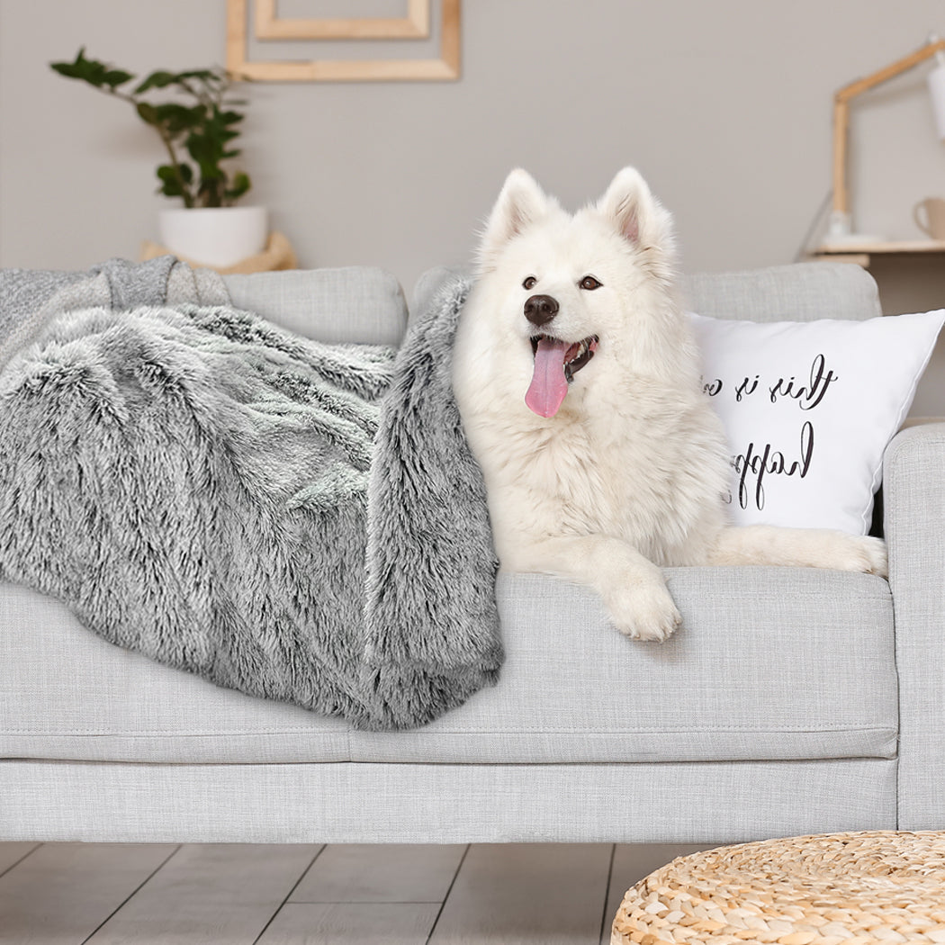 PaWz Dog Blanket Pet Cat Mat Puppy Warm Charcoal-1954802544702263303